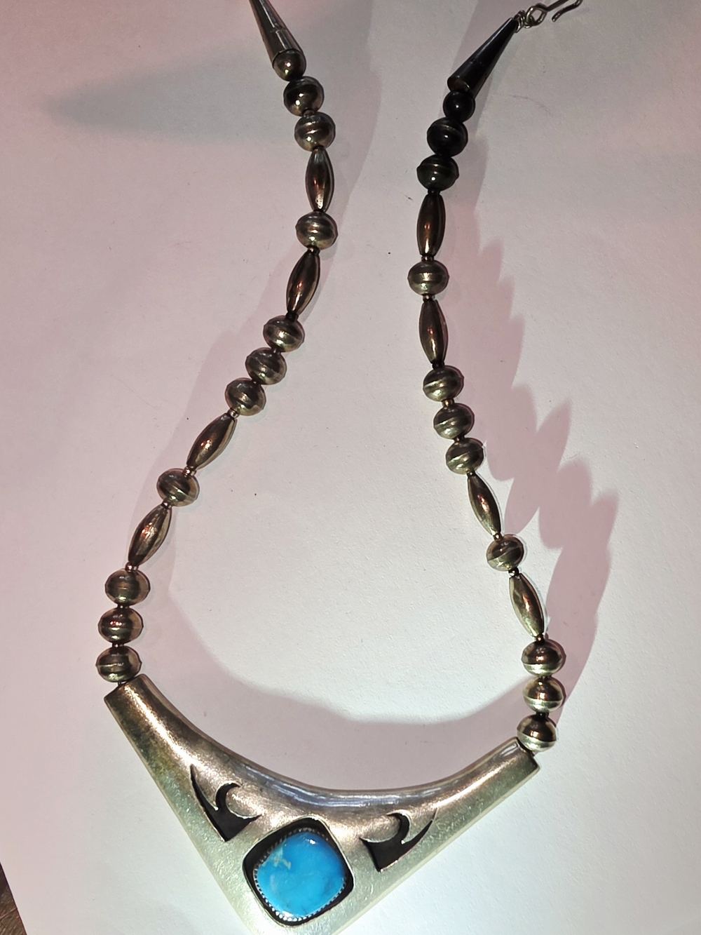 Sterling Silver Southwestern Turquoise Statement Necklace